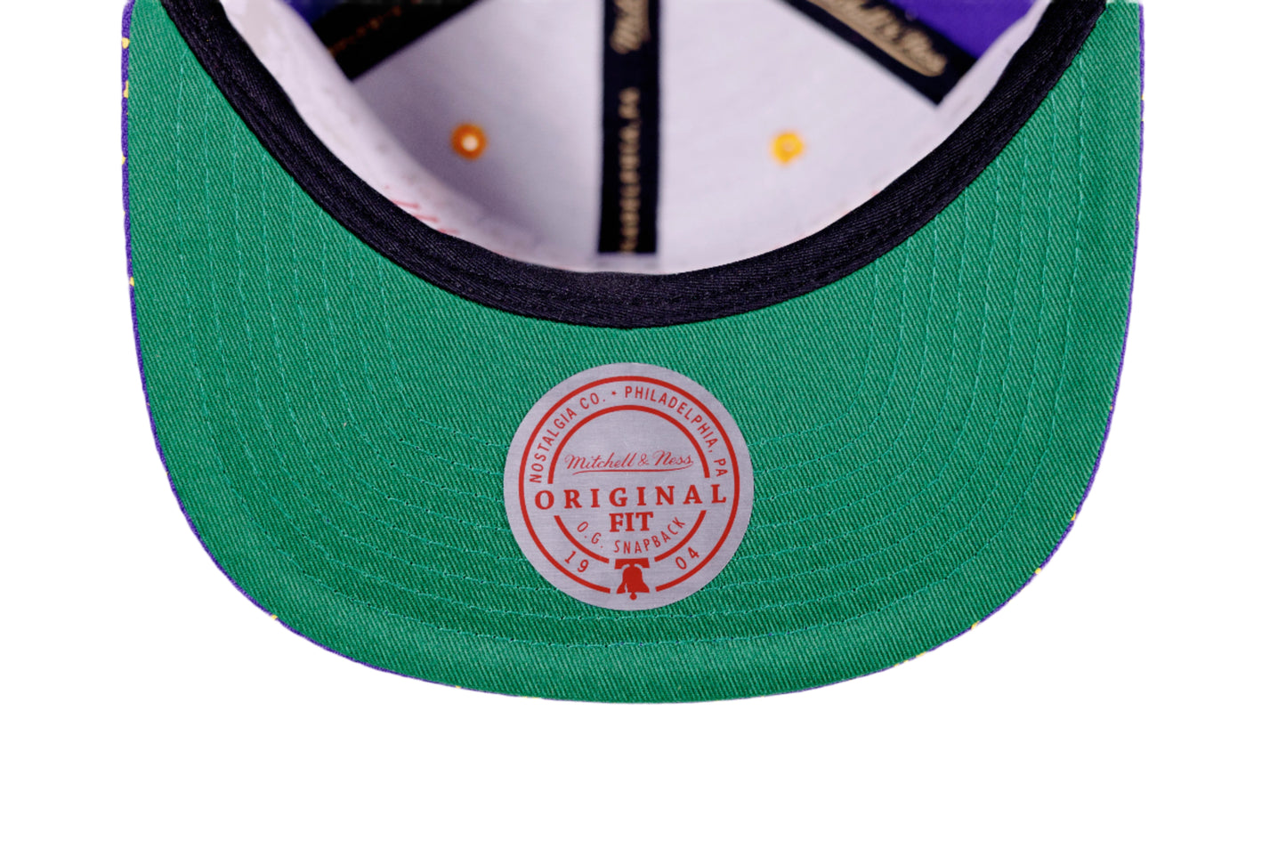Lakers Splatter Snapback Hat