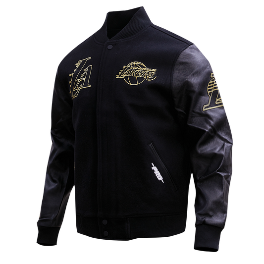 Lakers Black & Gold Wool Varsity Jacket