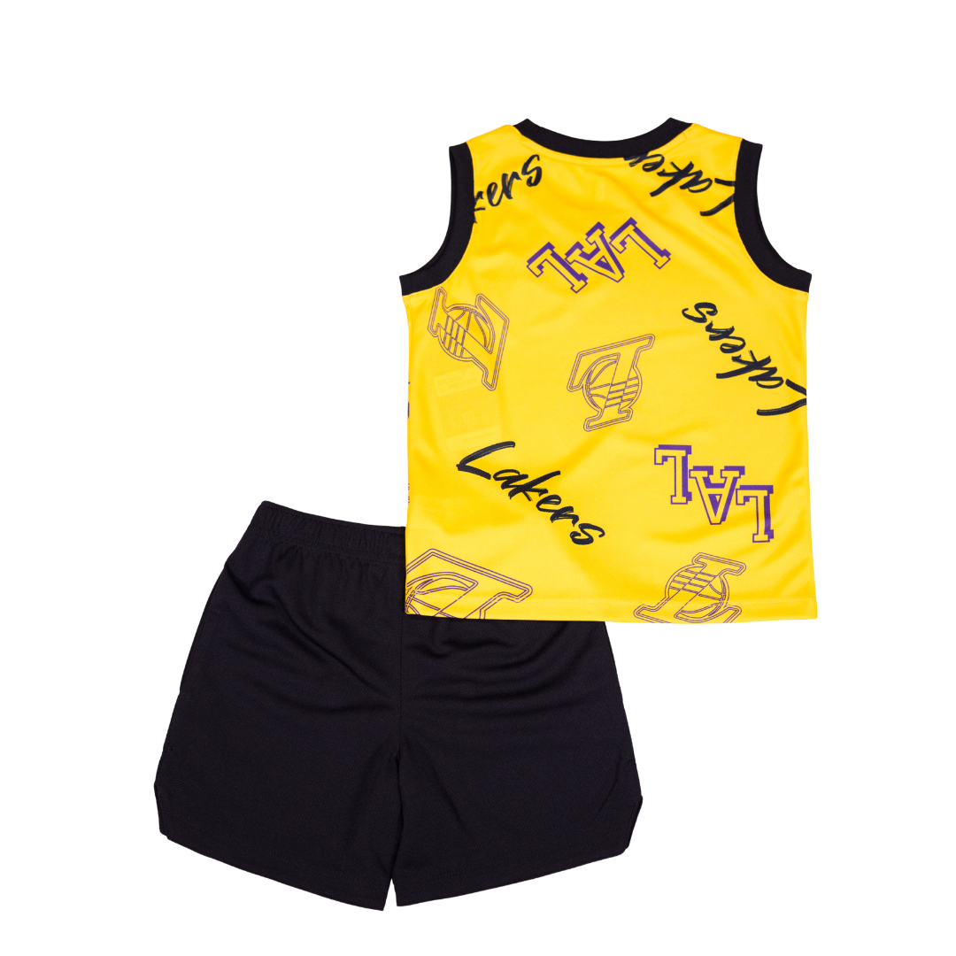 Lakers Kids Crash The Boards Tank + Shorts