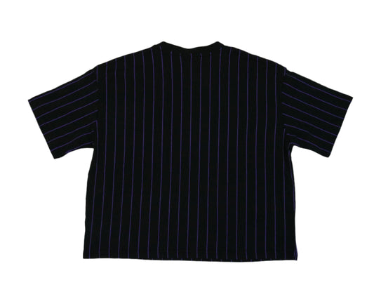 Lakers Women's Throwback Pinstripe SS Tee