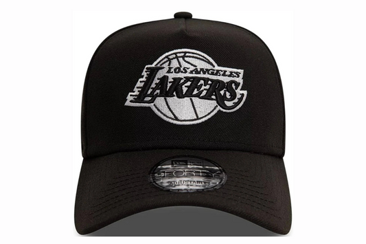 Lakers 940AF Black and White Snapback Hat