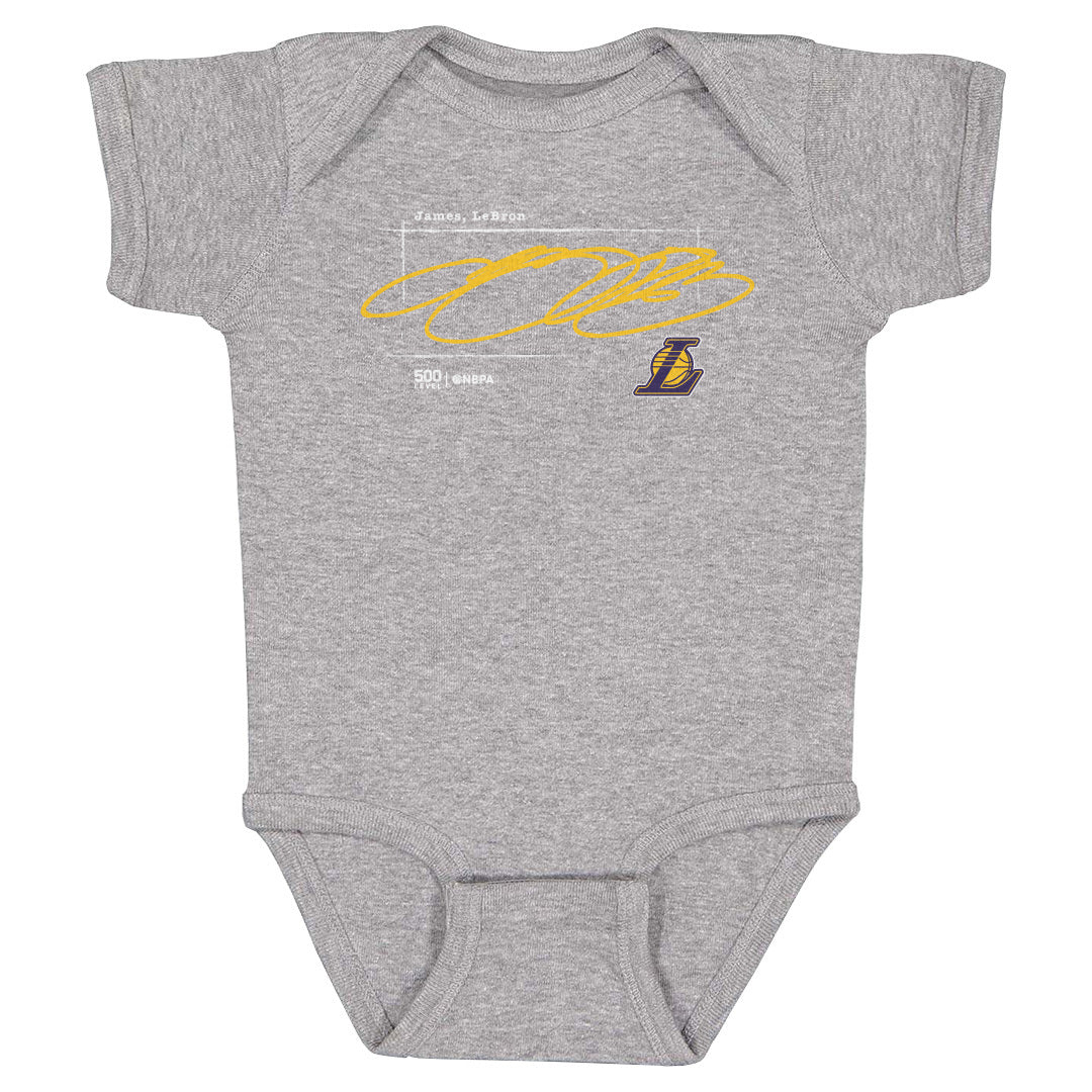 LeBron James Los Angeles Lakers Signature WHT