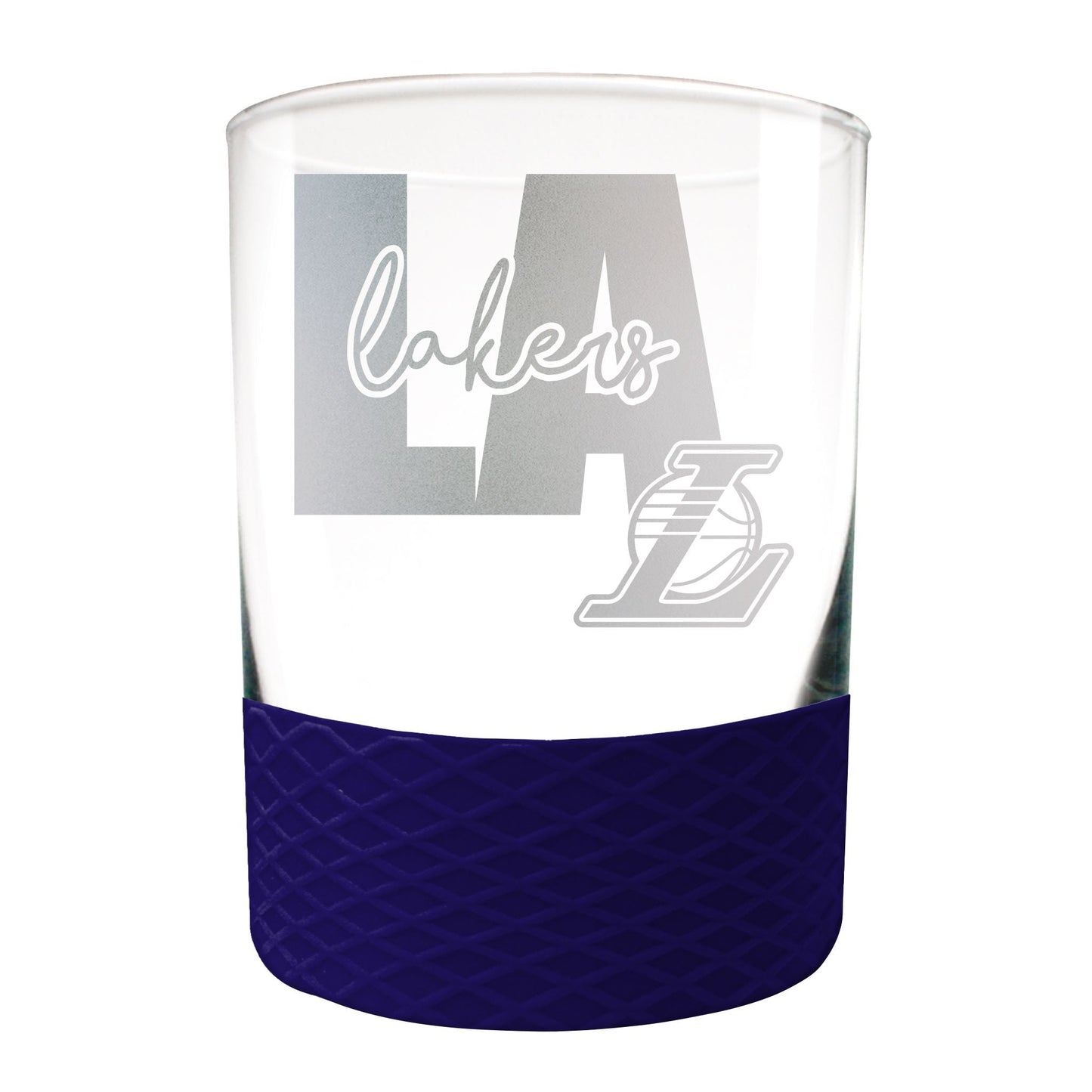 Los Angeles Lakers 14 oz COMMISSIONER Rocks Glass