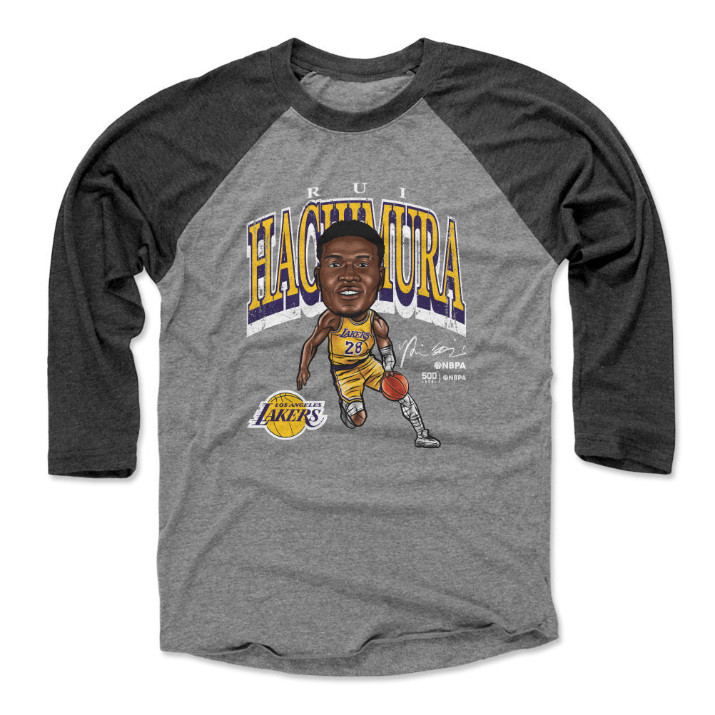 Rui Hachimura Los Angeles Lakers Cartoon WHT