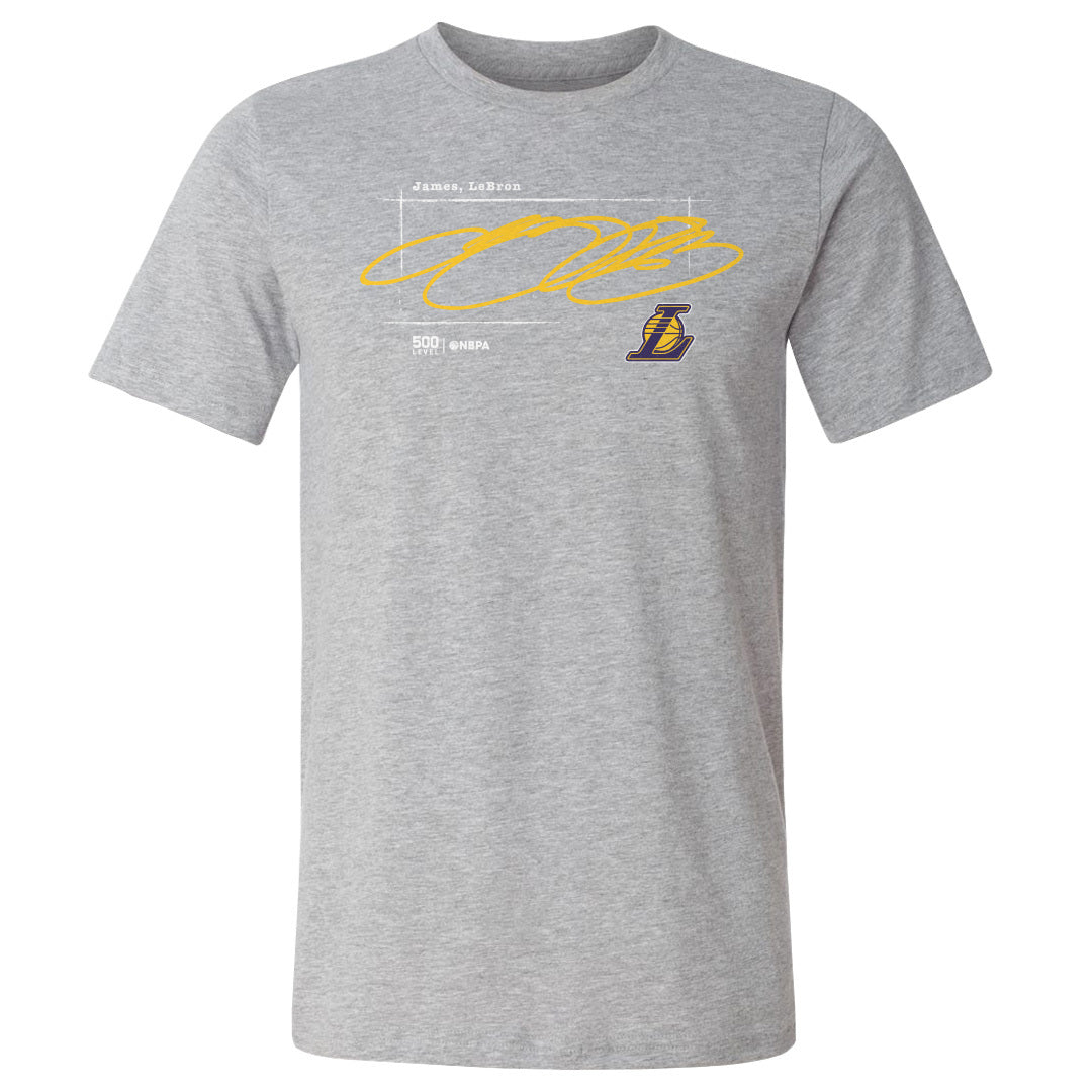 LeBron James Los Angeles Lakers Signature WHT