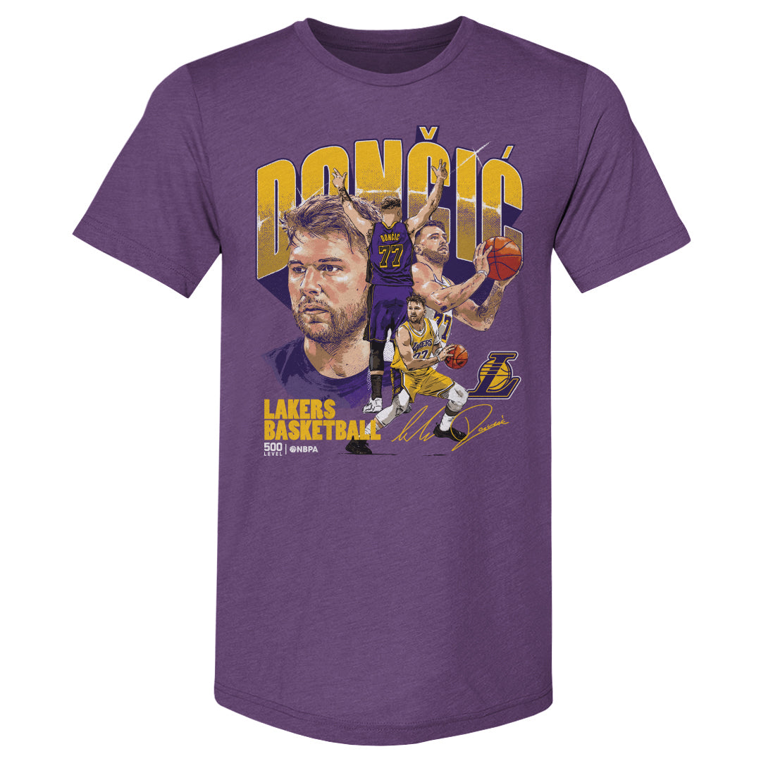 Luka Doncic Los Angeles Lakers Collage WHT