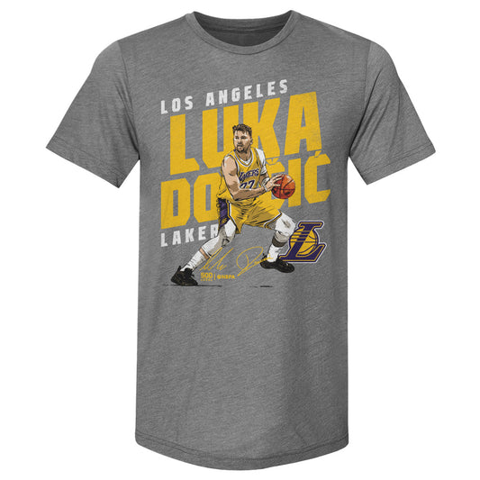 Luka Doncic Los Angeles Lakers Slant WHT