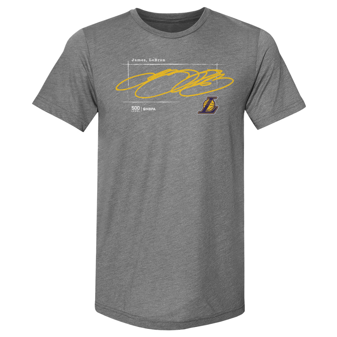 LeBron James Los Angeles Lakers Signature WHT