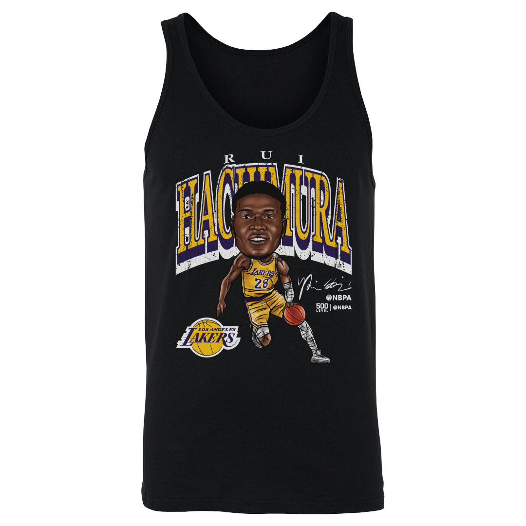 Rui Hachimura Los Angeles Lakers Cartoon WHT