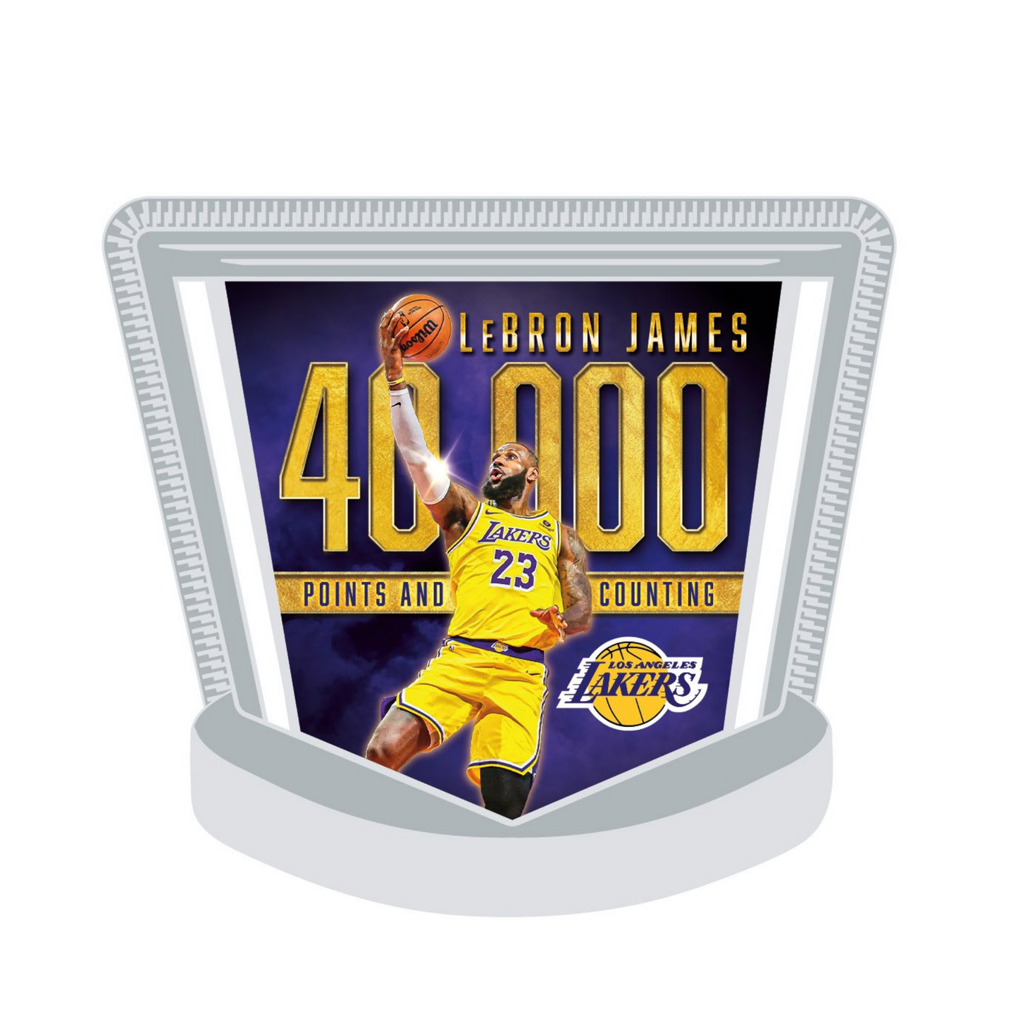 Lakers James 40k And Count Pin