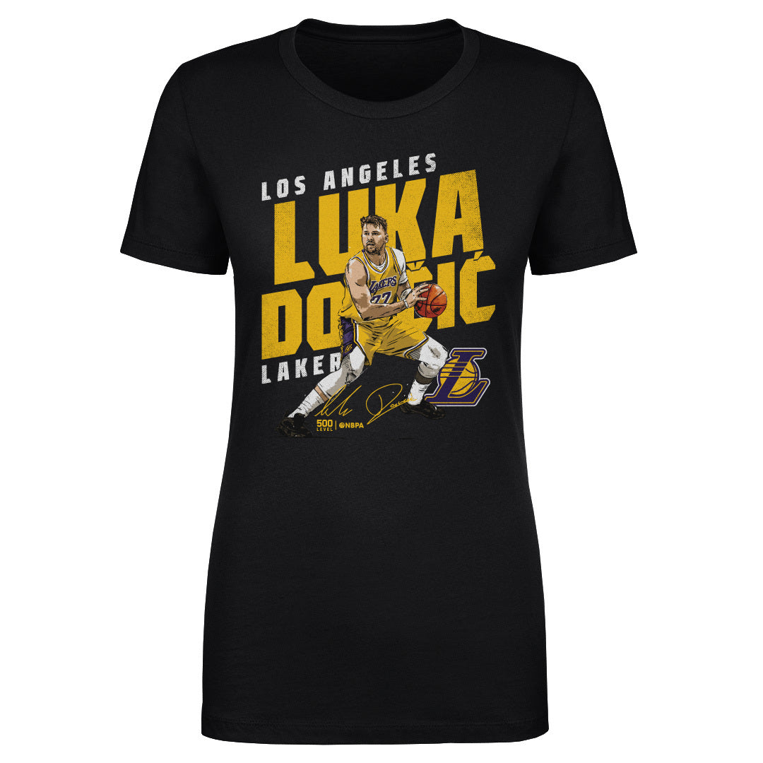 Luka Doncic Los Angeles Lakers Slant WHT
