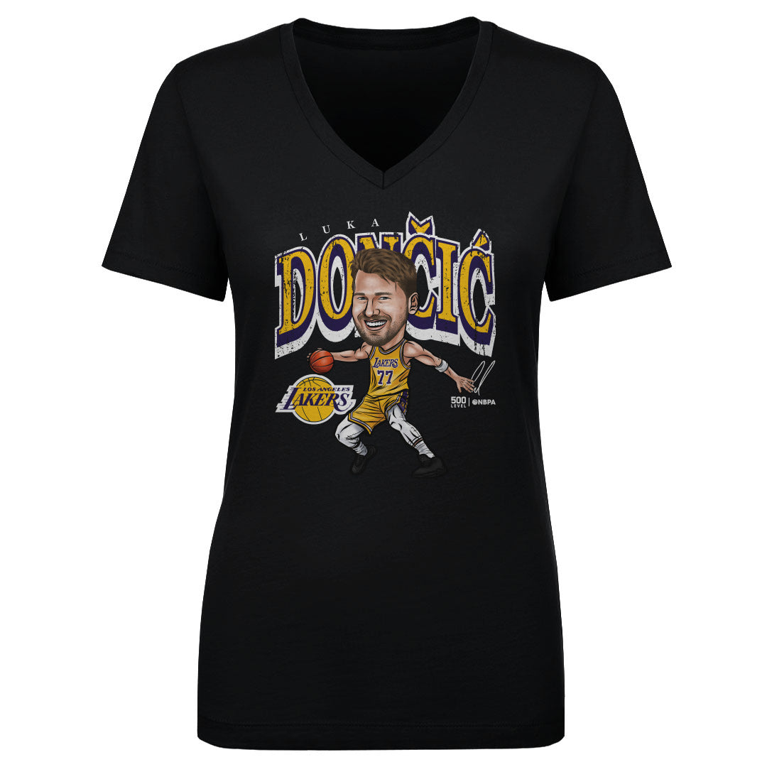 Luka Doncic Los Angeles Lakers Cartoon WHT