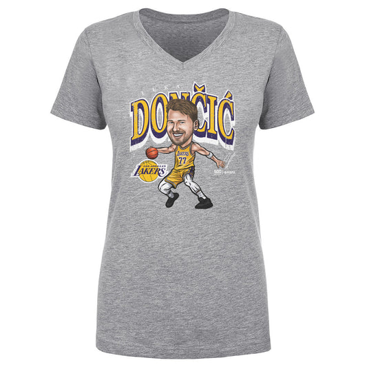 Luka Doncic Los Angeles Lakers Cartoon WHT