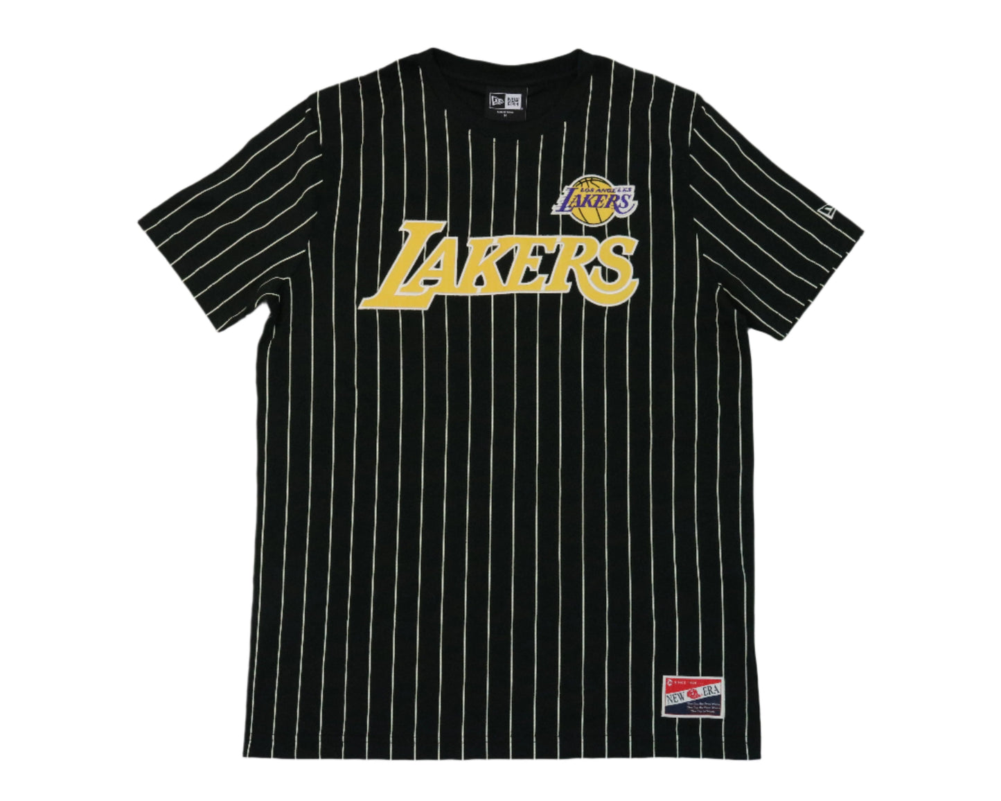 Lakers Throwback Pinstripe Wordmark Tee