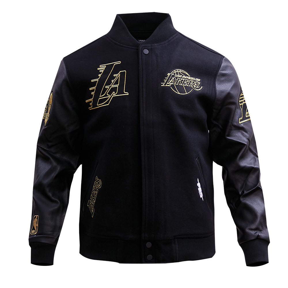 Lakers Black & Gold Wool Varsity Jacket