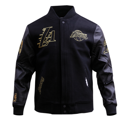 Lakers Black & Gold Wool Varsity Jacket