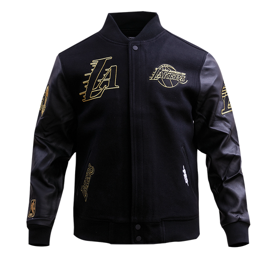 Lakers Black & Gold Wool Varsity Jacket