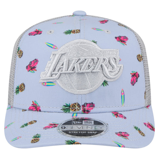 Lakers 970SS Surf Pattern Trucker Hat