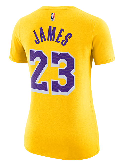 Los Angeles Lakers LeBron James Women's Icon Player Tee