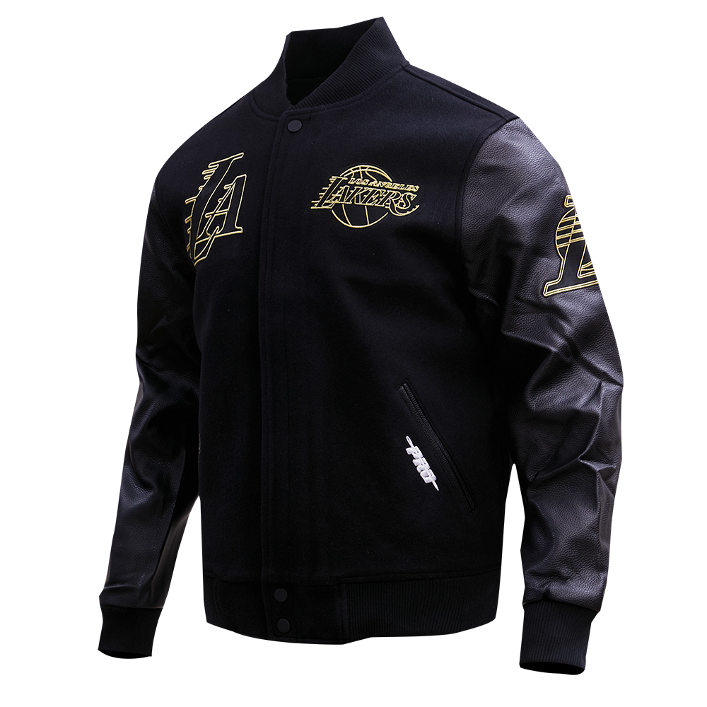 Lakers Black & Gold Wool Varsity Jacket