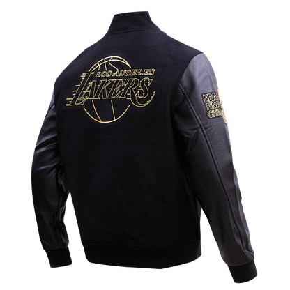 Lakers Black & Gold Wool Varsity Jacket