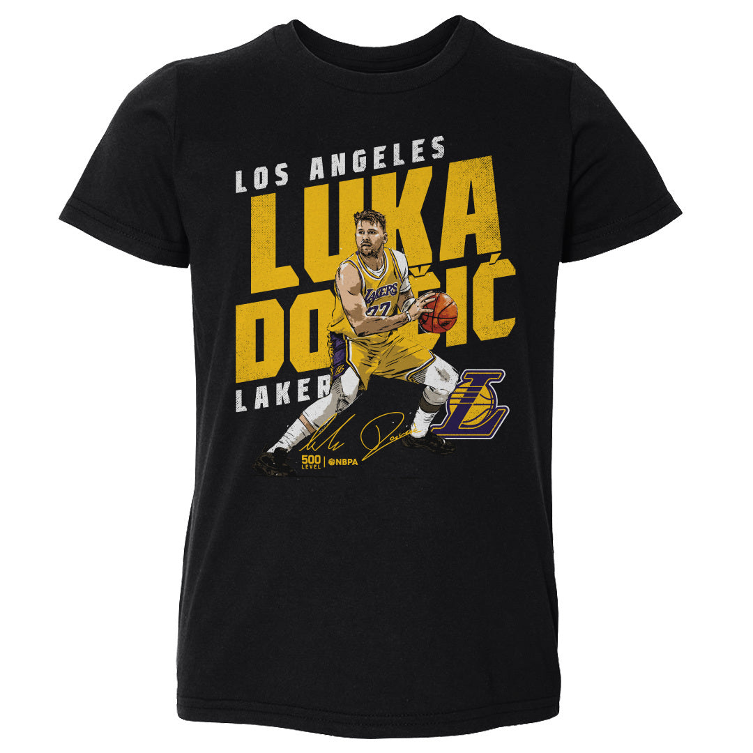 Luka Doncic Los Angeles Lakers Slant WHT