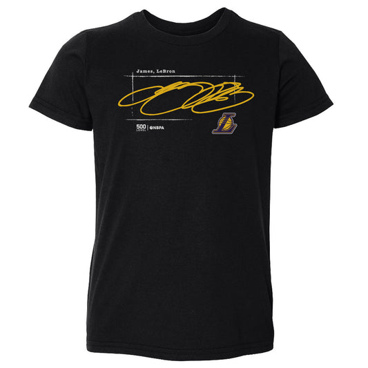 LeBron James Los Angeles Lakers Signature WHT