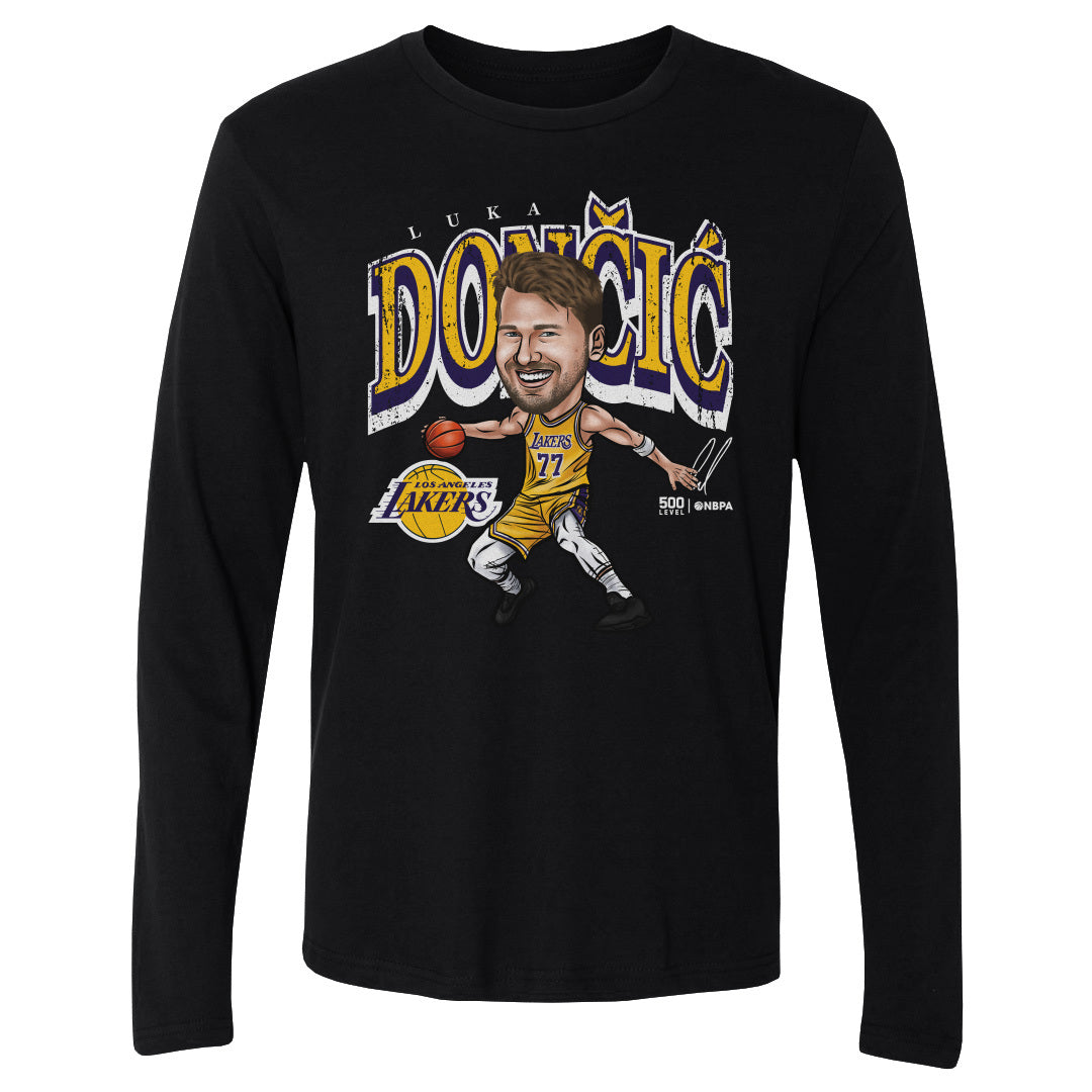 Luka Doncic Los Angeles Lakers Cartoon WHT