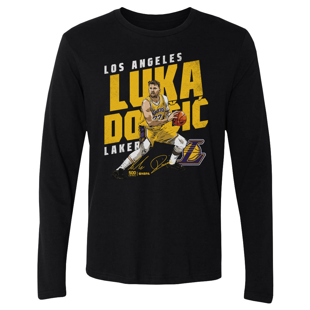 Luka Doncic Los Angeles Lakers Slant WHT