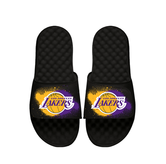 La Lakers Spray Paint Slides