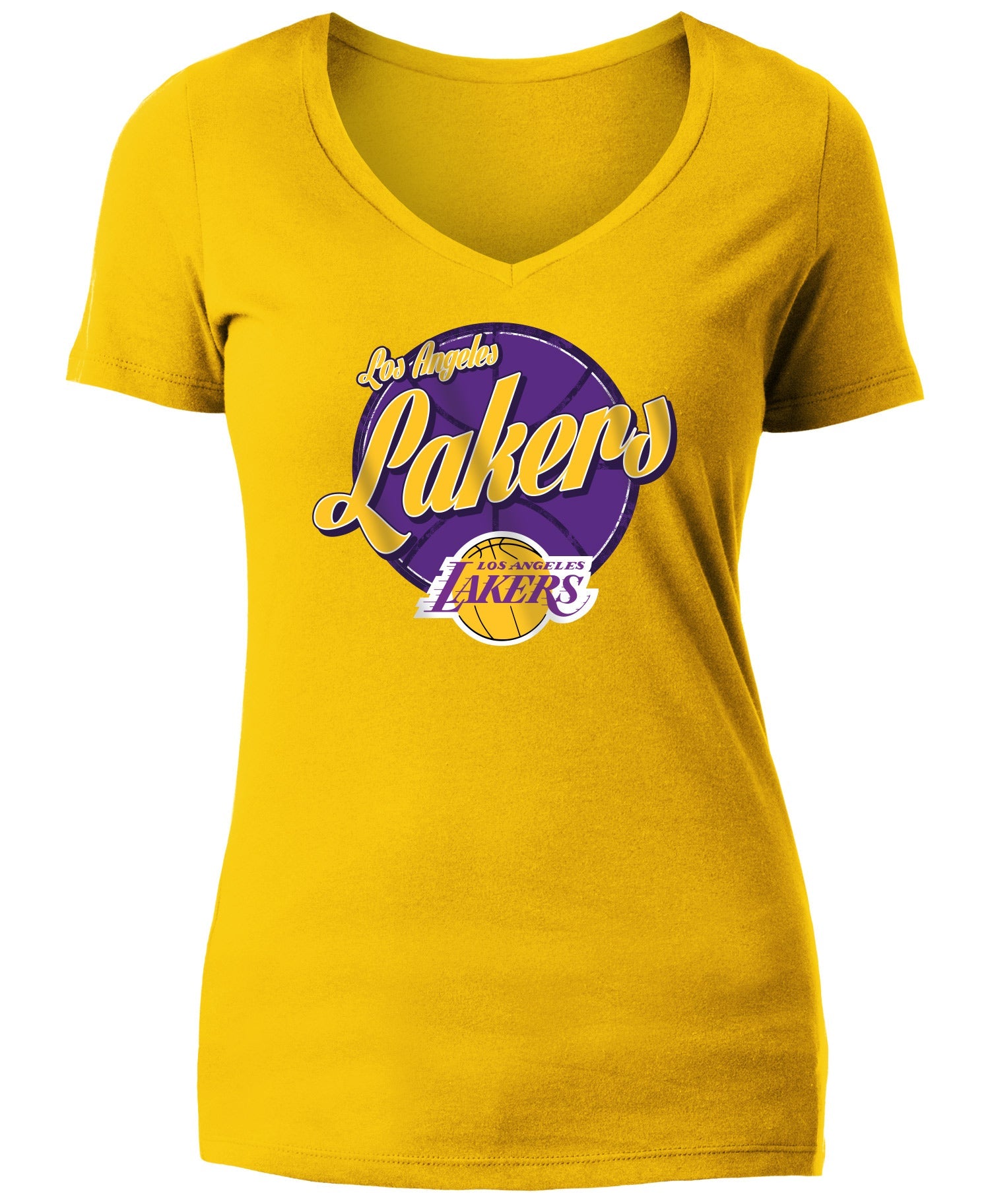Los Angeles Lakers Women's LeBron James Script Player T-Shirt - Gold