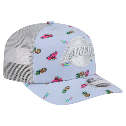 Lakers 970SS Surf Pattern Trucker Hat