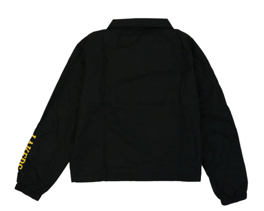 Lakers Women's Button Up Coaches Crop Jacket