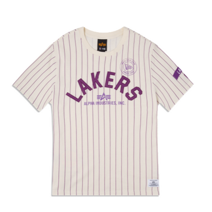 Lakers x Alpha Industries Stripe SS Tee