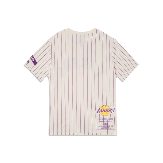 Lakers x Alpha Industries Stripe SS Tee
