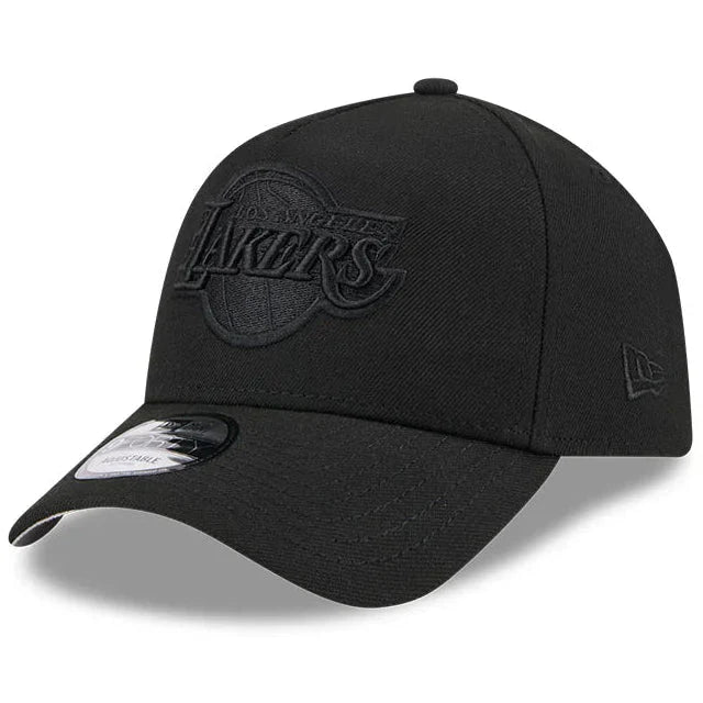 Lakers 940AF Black on Black Snapback Hat