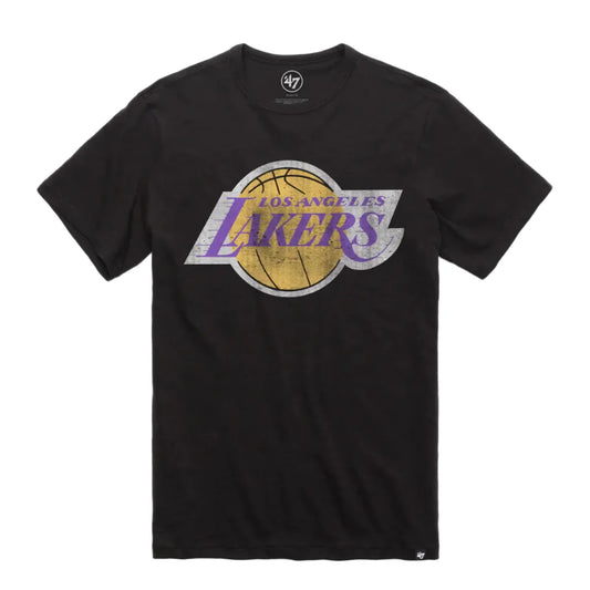 Lakers 47 Distressed Primary Logo Franklin Tee