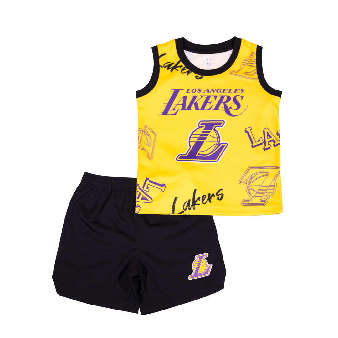 Lakers Kids Crash The Boards Tank + Shorts