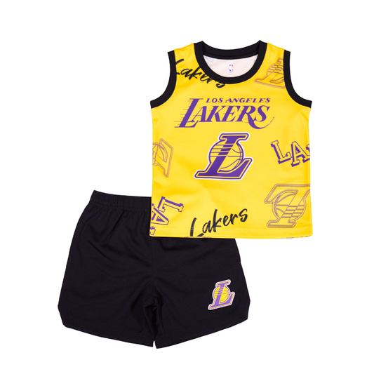 Lakers Kids Crash The Boards Tank + Shorts