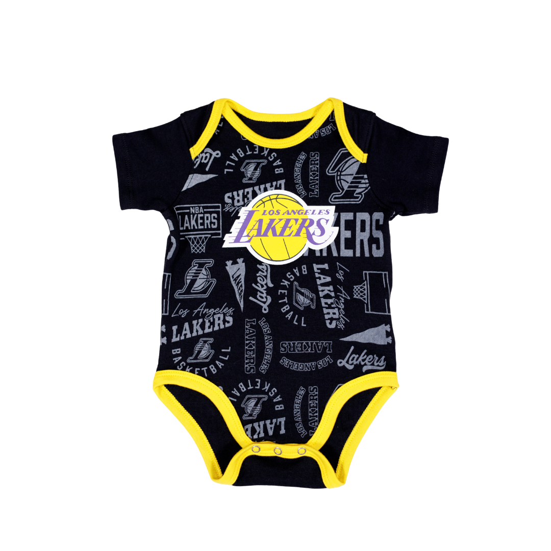 Lakers Infant Born to Hoop 3PC Creeper Set