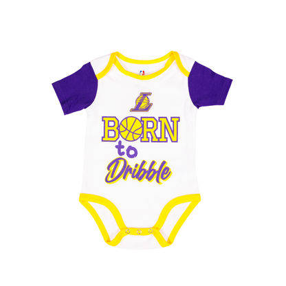 Lakers Infant Born to Hoop 3PC Creeper Set