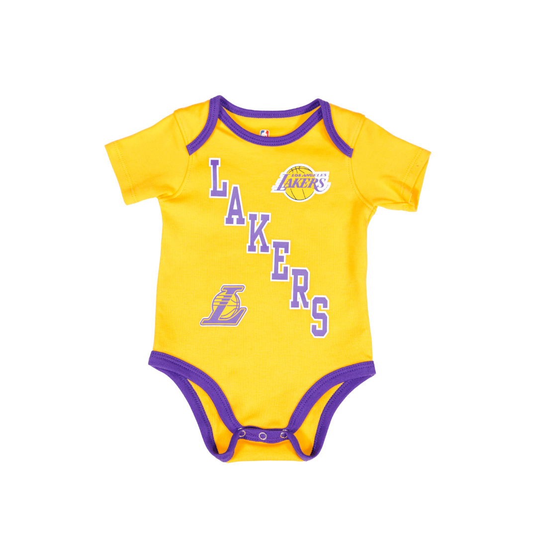 Lakers Infant Born to Hoop 3PC Creeper Set