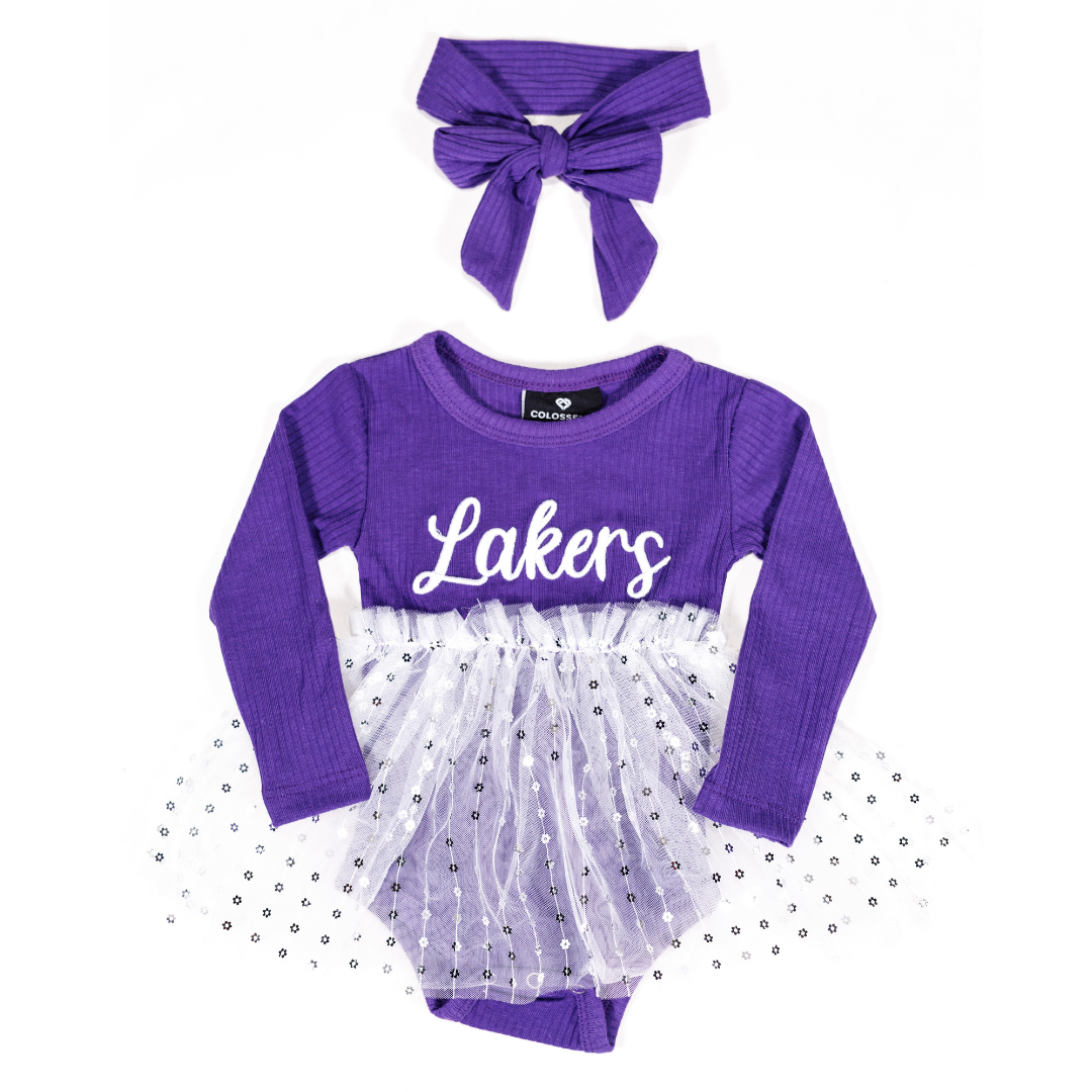 Lakers Infant Reflection Tulle Dress