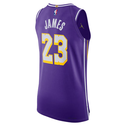 Lakers James Authentic Statement 25 Jersey