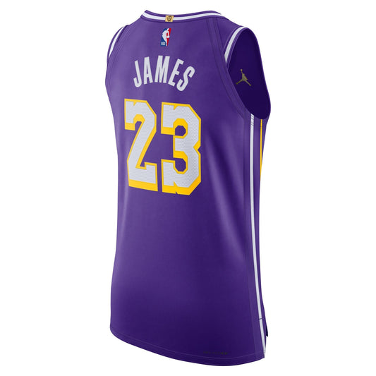 Lakers James Authentic Statement 25 Jersey