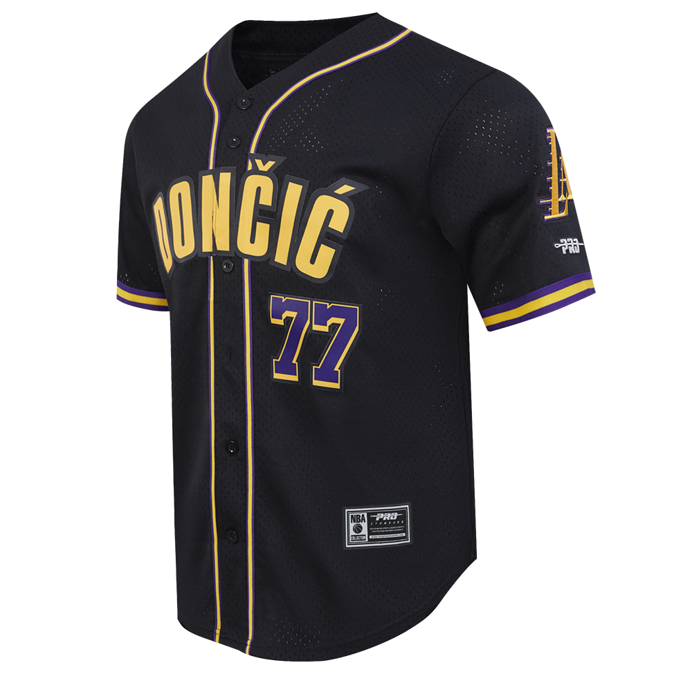 Lakers Dončić 77 Classic Player Button Mesh Shirt