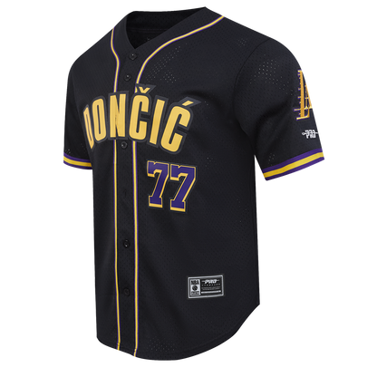 Lakers Dončić 77 Classic Player Button Mesh Shirt