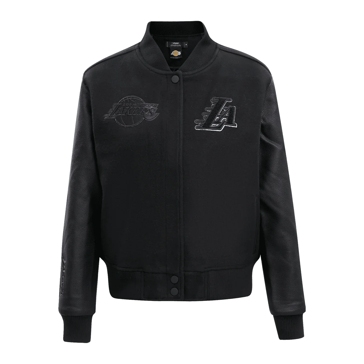 Lakers Women's Triple Black Wool Varsity Jacket
