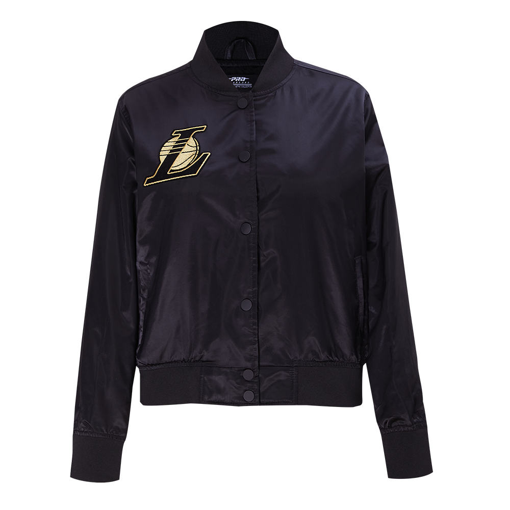 Lakers Womens Holiday Glam Satin Jacket
