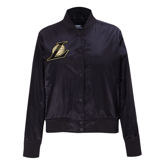 Lakers Womens Holiday Glam Satin Jacket